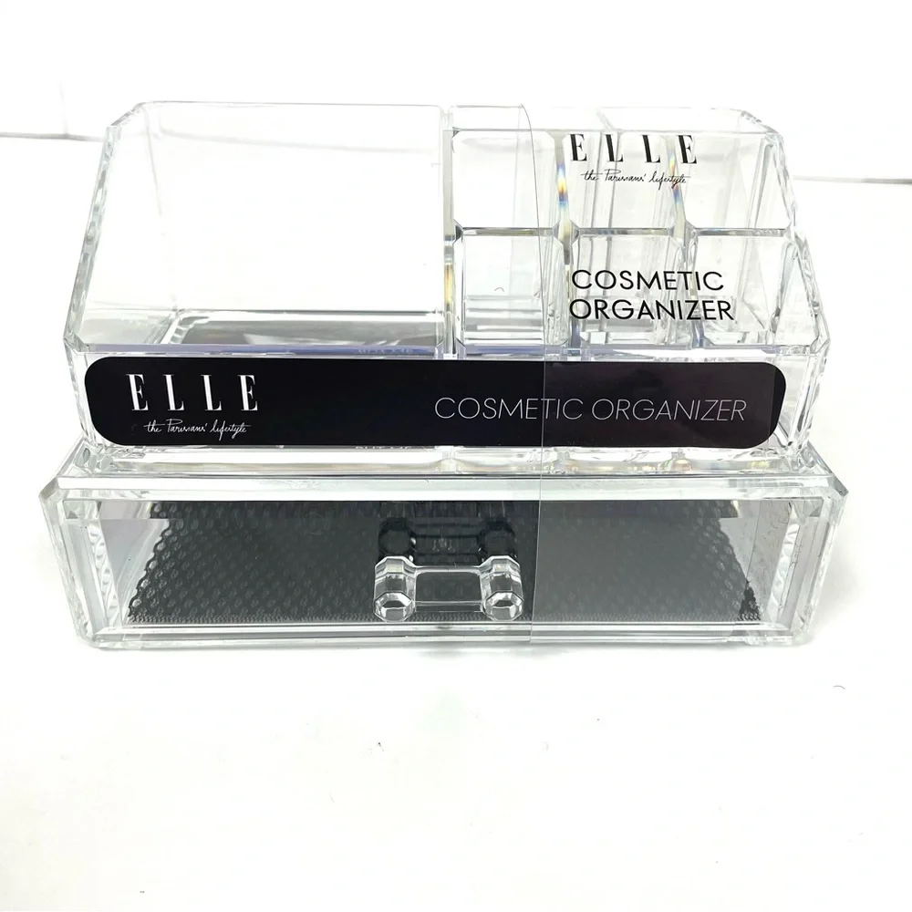 Elle 10 Compartment 2 Tier Cosmetic Organizer
